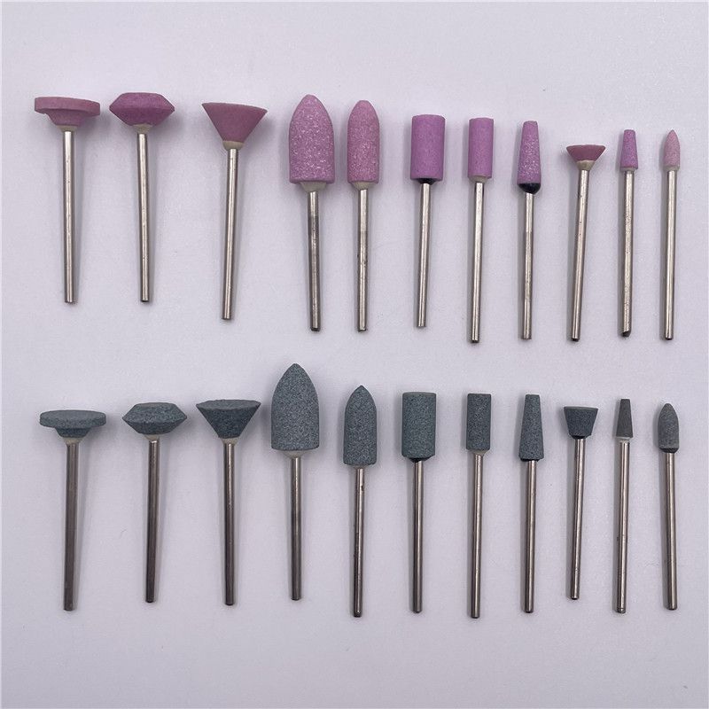 牙科技工車(chē)石砂石磨頭齒科材料子彈頭白色綠色砂輪磨頭