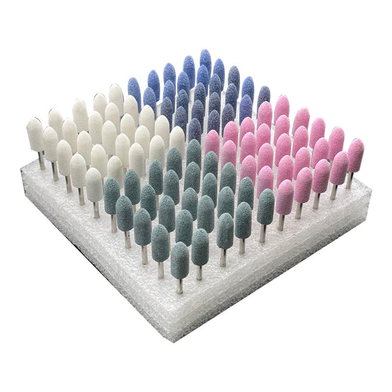 牙科技工車(chē)石砂石磨頭齒科材料子彈頭白色綠色砂輪磨頭